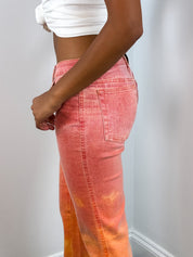 Roberto Cavalli 2000s Sunset Ombre Flared Jeans - W28