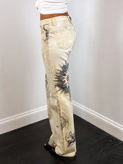 Just Cavalli FW2003 Scorpio Astrology Print Jeans - W29