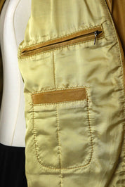 Yellow Lamb Leather Moto Jacket