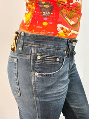 Dolce & Gabbana 2000s Dark Wash Capri Jeans - W26