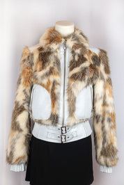 2000s Faux Fur Trimmed Jacket