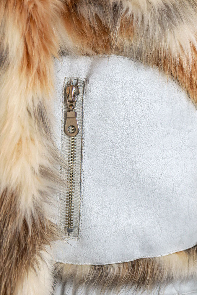 2000s Faux Fur Trimmed Jacket