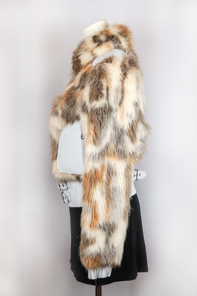 2000s Faux Fur Trimmed Jacket