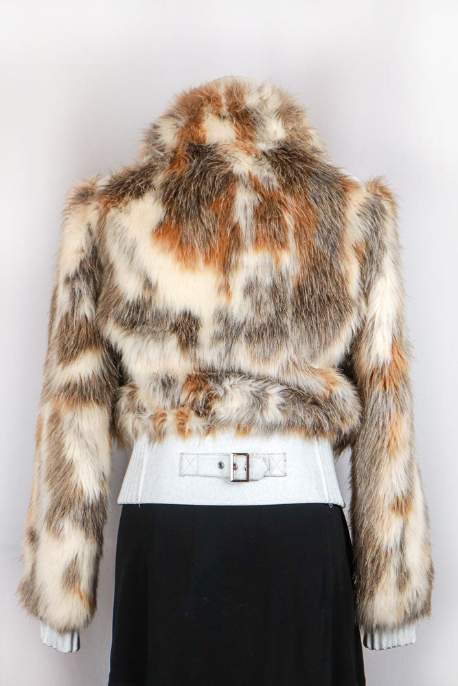 2000s Faux Fur Trimmed Jacket