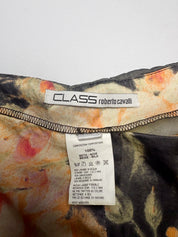 Class Roberto Cavalli 2000s Baroque Floral Silk Pants - S/M