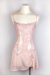 La Perla Soft Pink Lace Slip Dress