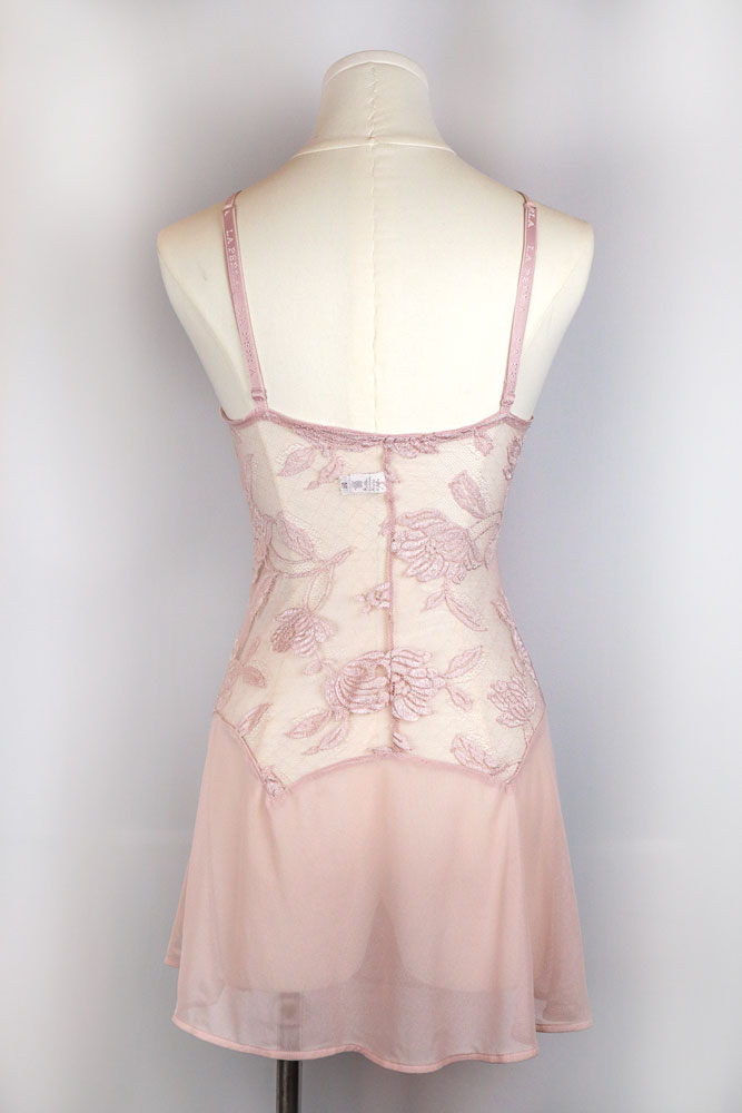 La Perla Soft Pink Lace Slip Dress