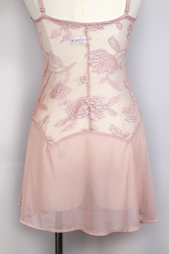 La Perla Soft Pink Lace Slip Dress