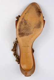 Roberto Cavalli Charm Strap Cheetah Sandals
