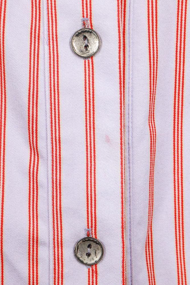 Versus Versace SS 2002 Pink and Orange Striped Trench