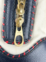 Black Fleece by Thom Browne for Brooks Brothers 2000s Canvas & Leather Colorblock Bowler Bag