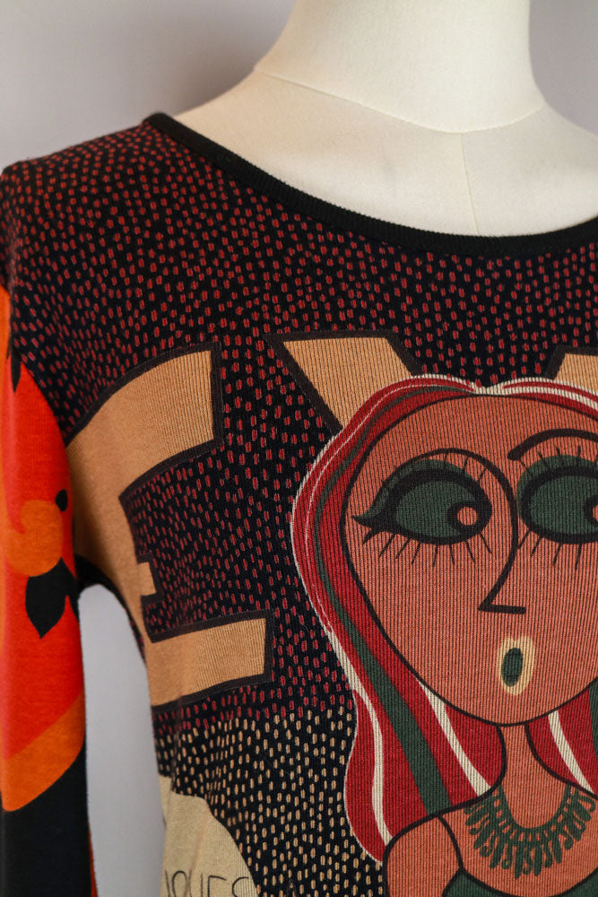 Custo Barcelona 2000s Graphic Bikini-Woman Dress