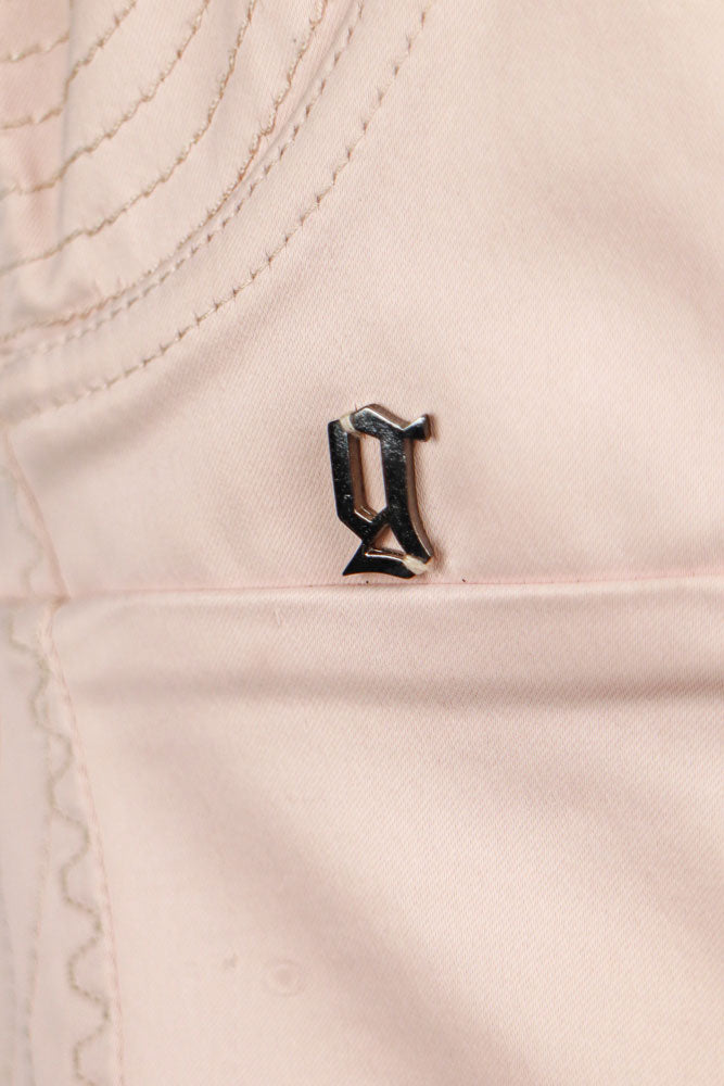 Galliano 2000s Blush Pink Bustier Bodycon Dress