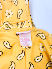 Pin-Up Stars 2000s Yellow Bandana Rhinestone Bikini - M/L