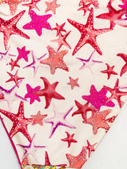 Blumarine Beachwear 2000s Coral Print Triangle String Bikini - M/L