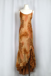 Gianfranco Alfaci Leopard and Sequin Maxi Dress