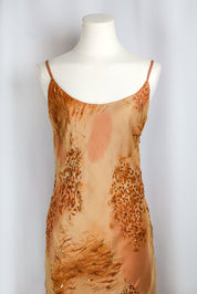 Gianfranco Alfaci Leopard and Sequin Maxi Dress