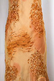 Gianfranco Alfaci Leopard and Sequin Maxi Dress