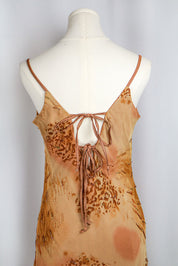 Gianfranco Alfaci Leopard and Sequin Maxi Dress