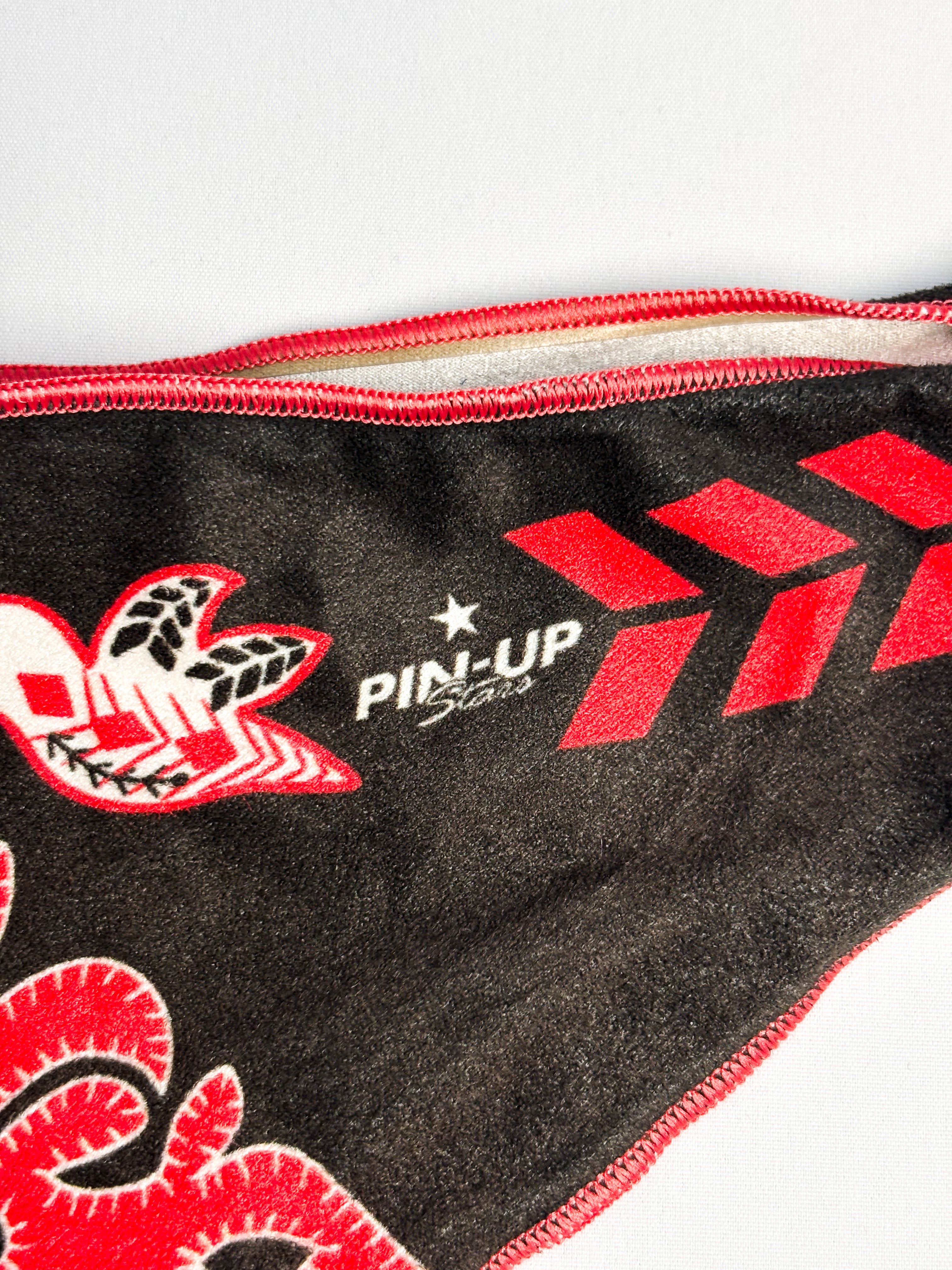 Pin-Up Stars 2000s Red Boho Western Triangle Bikini - S