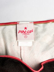 Pin-Up Stars 2000s Red Boho Western Triangle Bikini - S