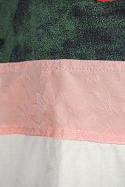 Custo Barcelona 2000s Green and Pink Graphic Drop Waist Mini Dress