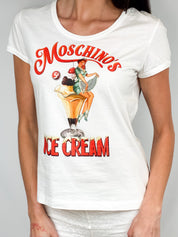 Moschino Couture Ice Cream Pin-Up Graphic Tee - M