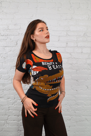 Custo Barcelona “Beauty & Beast” Graphic Tee
