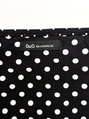 D&G Dolce & Gabbana 2000s Black and White Polka Dot Bikini Set - S