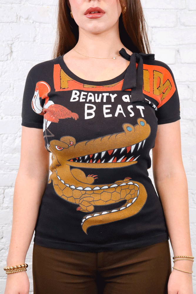 Custo Barcelona “Beauty & Beast” Graphic Tee
