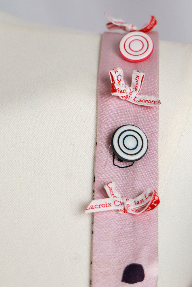 Christian Lacroix 2000s Patchwork Polka Dot Layered Dress