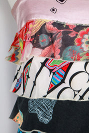 Christian Lacroix 2000s Patchwork Polka Dot Layered Dress