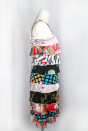 Christian Lacroix 2000s Patchwork Polka Dot Layered Dress