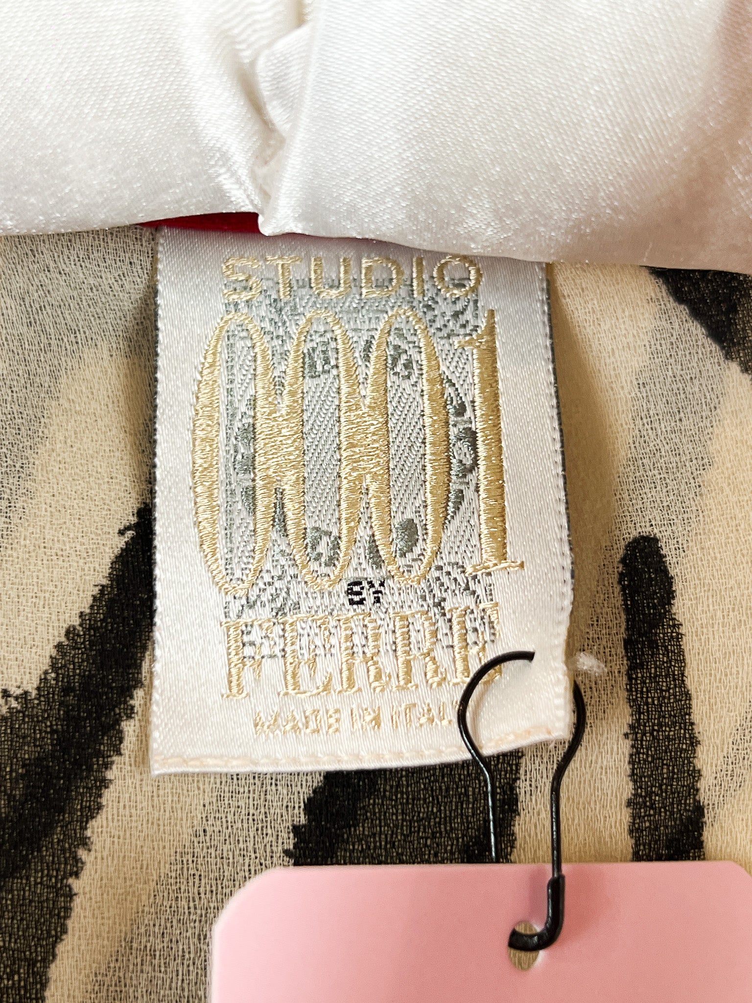 Studio 0101 by Ferre 1990s Zebra Print Silk Blend Blouse - M