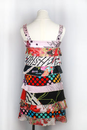 Christian Lacroix 2000s Patchwork Polka Dot Layered Dress