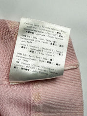 Valentino 2010s Pale Pink Silk Knit 3/4 Sleeve Top - S/M