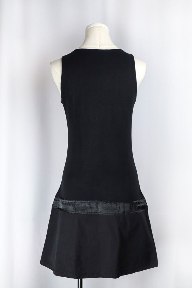 Custo Barcelona 2000s Drop Waist Mini Dress Woman Graphic with Purse