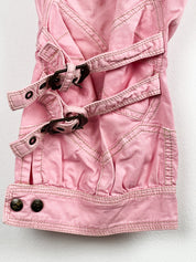 Just Cavalli 2000s Pink Moto Cargo Capri Pants - W32
