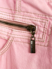 Just Cavalli 2000s Pink Moto Cargo Capri Pants - W32