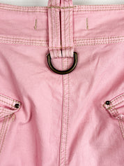 Just Cavalli 2000s Pink Moto Cargo Capri Pants - W32