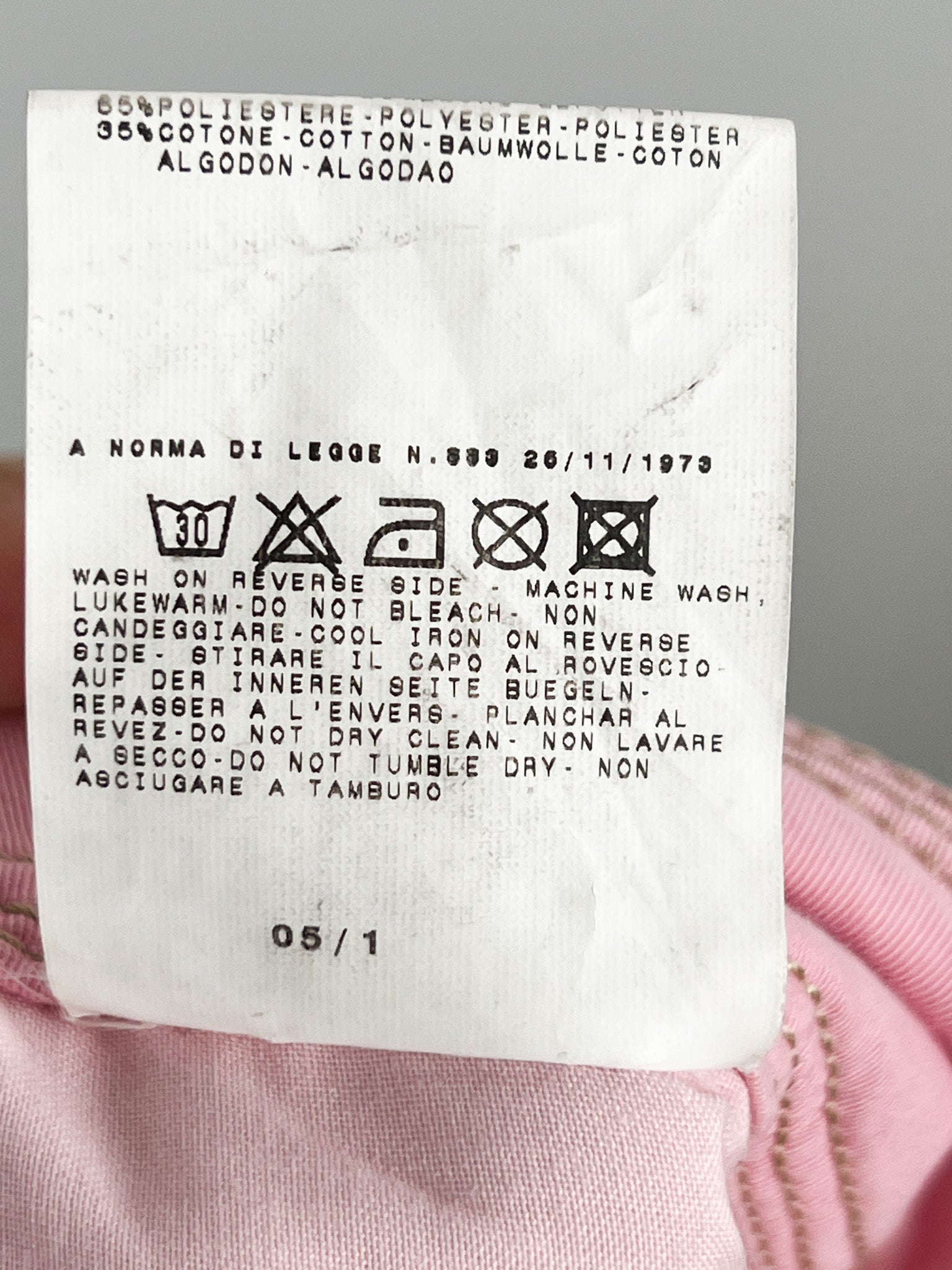 Just Cavalli 2000s Pink Moto Cargo Capri Pants - W32