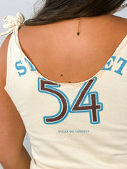 Ringspun 2000s Cream Studio 54 Holly Golightly Graphic Tank - M/L