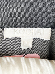 Kookai 2000s Cow Print Faux Fur Denim Two-Piece Set - 38/M