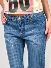 Roberto Cavalli 2000s Crystal Rhinestone Allover Jeans - W32