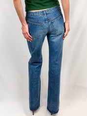 Roberto Cavalli 2000s Crystal Rhinestone Allover Jeans - W32