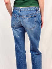 Roberto Cavalli 2000s Crystal Rhinestone Allover Jeans - W32