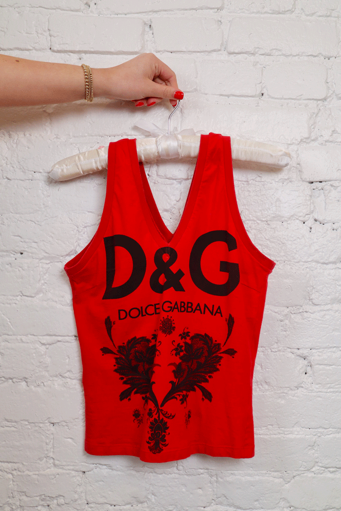D&G Red Tank Top D&G Red Tank Top