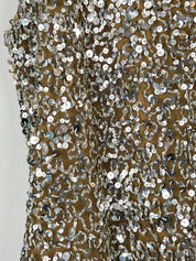 Luisa Spagnoli 1990s Silver Sequin Cami Top - M/L