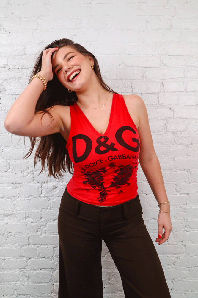 D&G Printed Tank Top