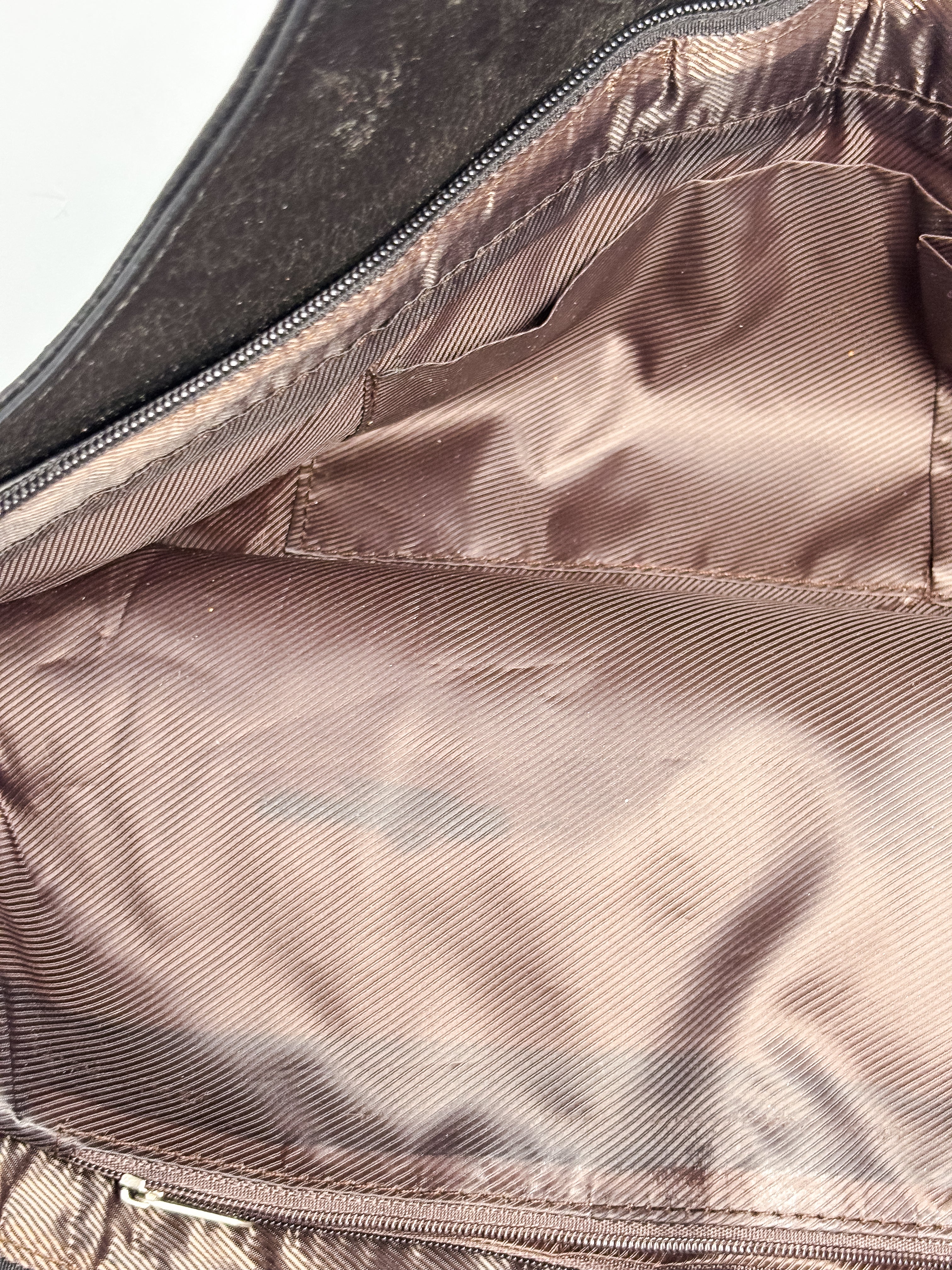 Campomaggi 2000s Black Leather Dome Stud Crescent Tote Bag
